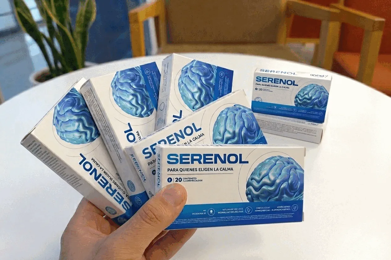 Varias cajas de Serenol &mdash; comprimidos tranquilizantes y relajantes