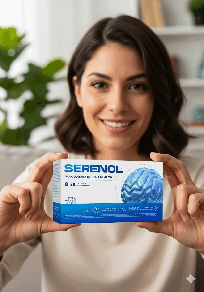 Mujer sosteniendo Serenol &mdash; 50% OFF